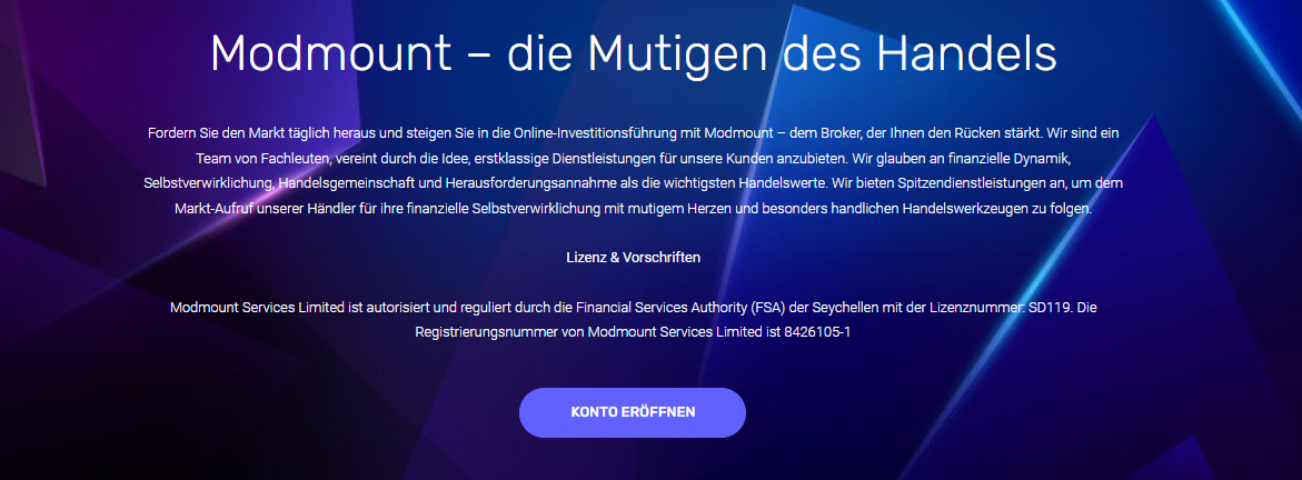  Modmount ist ein legitimer und zuverlässiger Forex-Broker