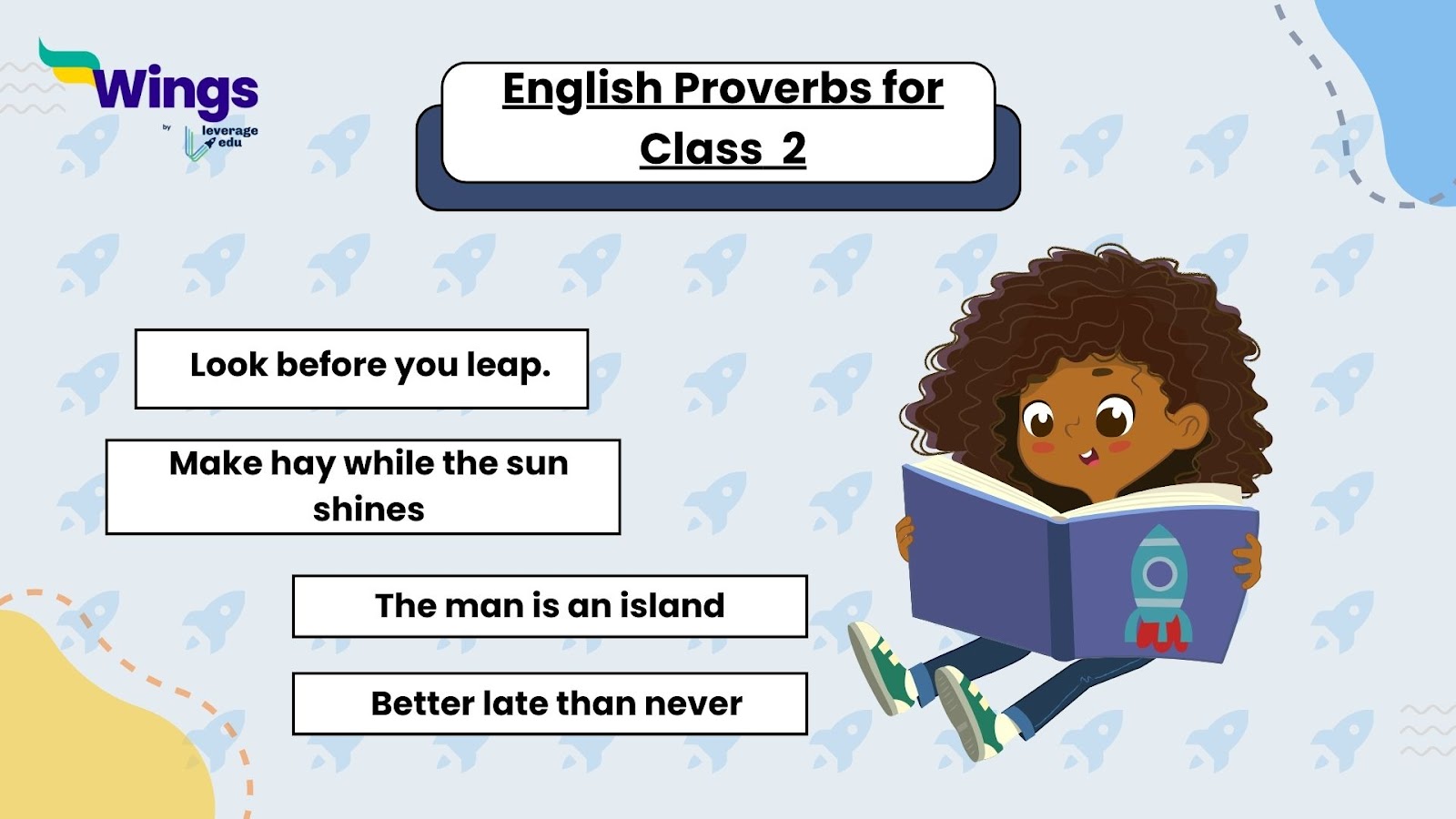 Common English Proverbs for Class 2 Students
