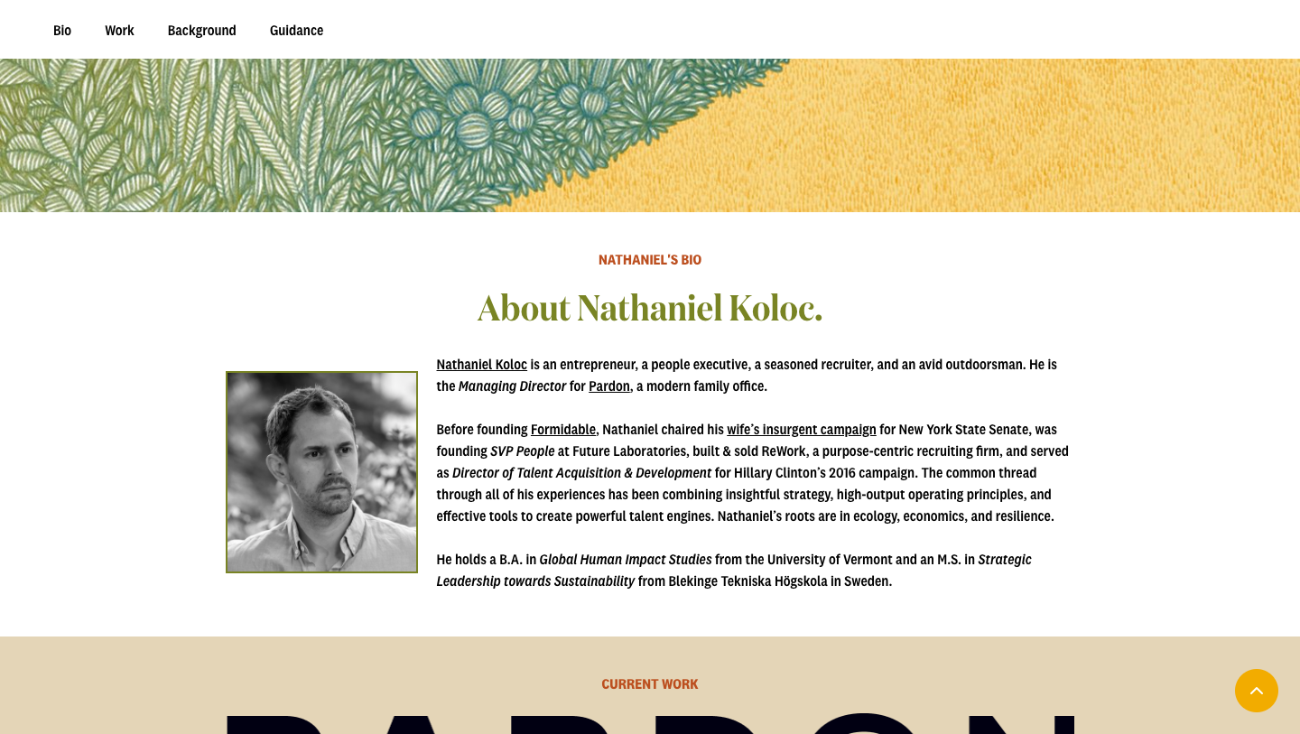 Nathaniel Koloc static website example