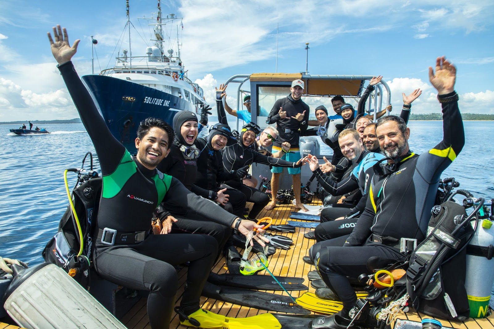 Dive trip in group