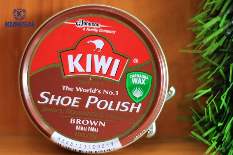 Xi đánh giày màu nâu Kiwi
