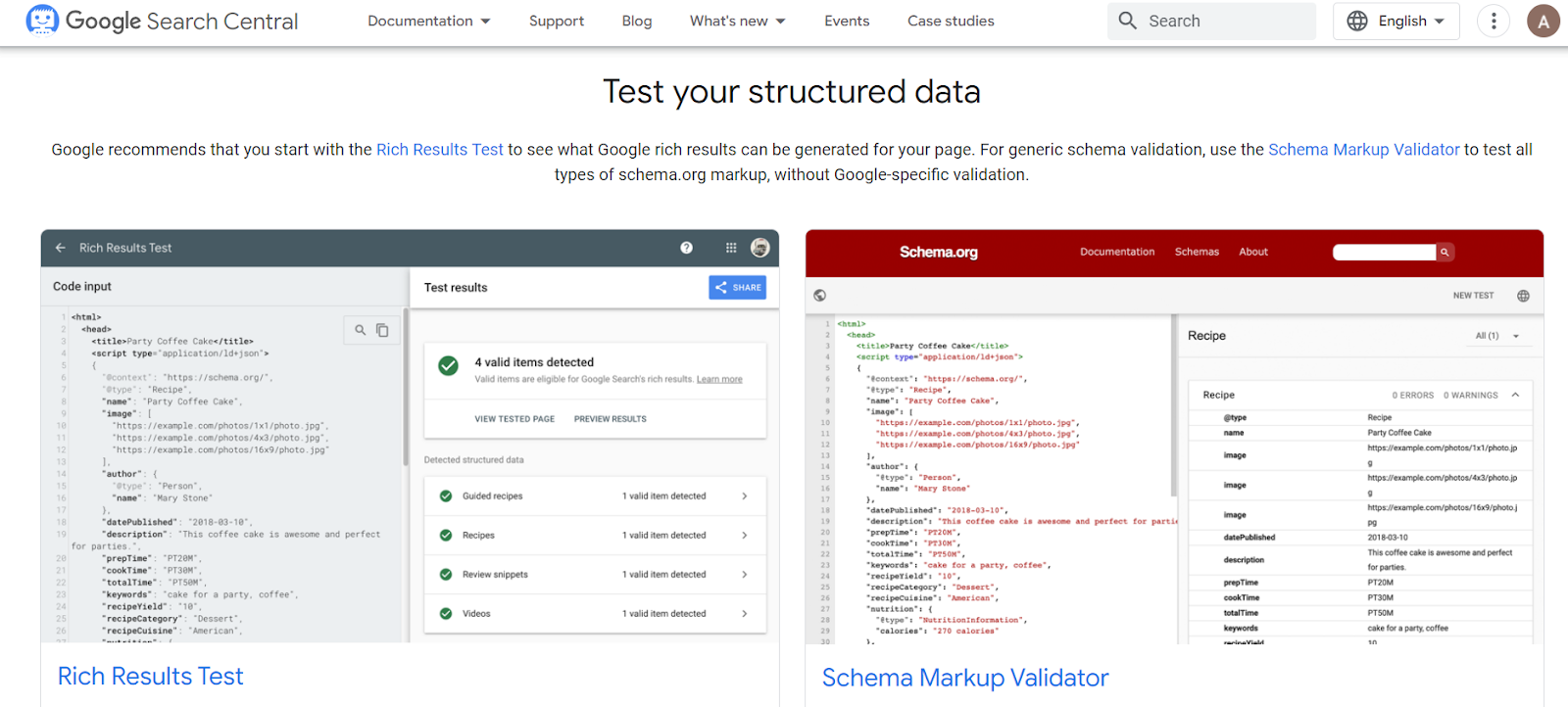 schema markup