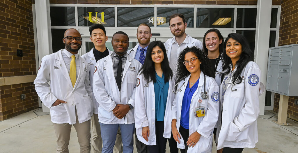 Medical students at Cooper Medical School of Rowan University