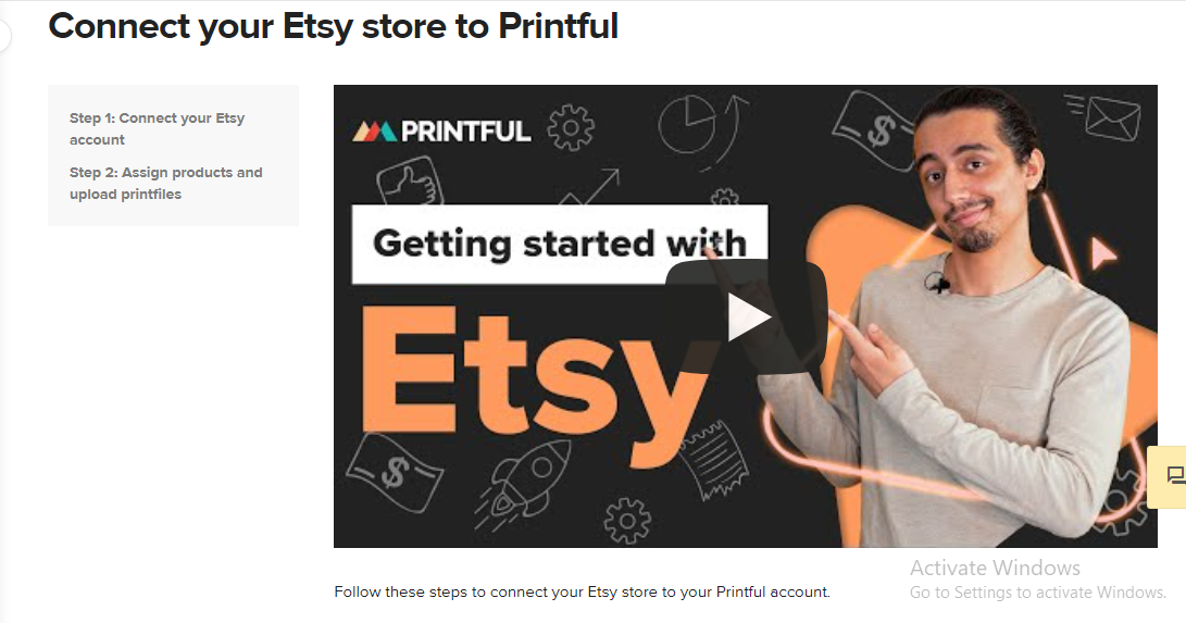 Tutorial videos to connect your Etsy account