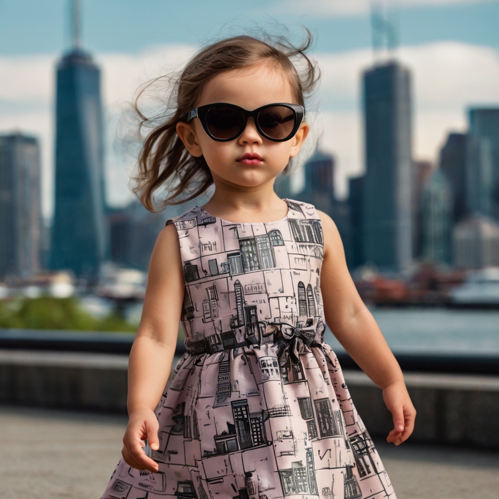 Little girl walking on the street confidently with her sunglass on - Sassy Girl Names - Baby Journey