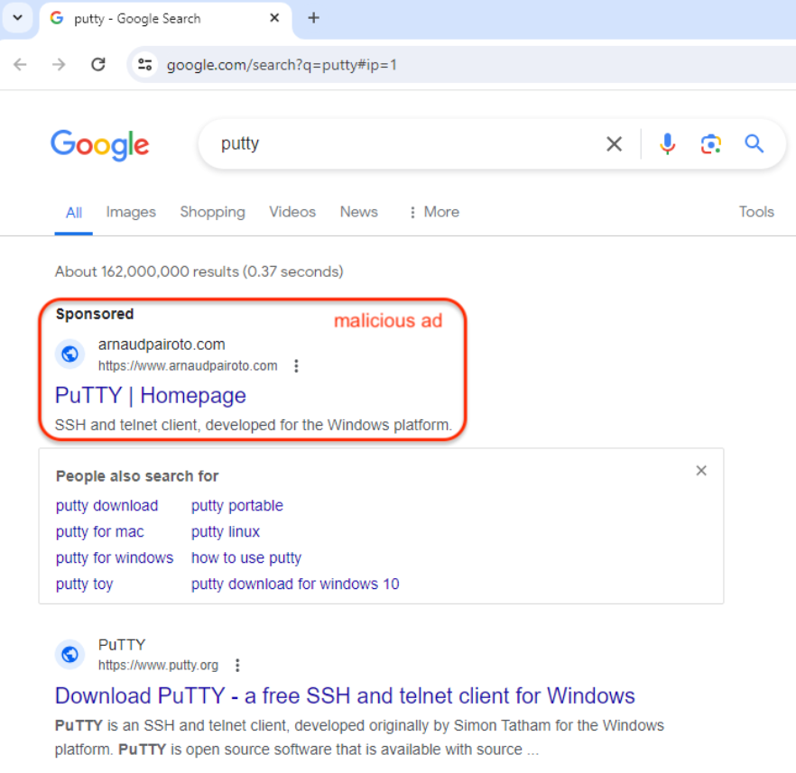 Malicious ad (Source - Malwarebytes)