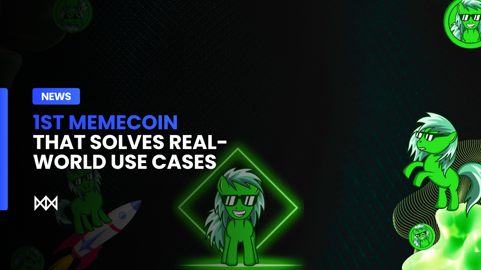 Green Pony is the 1st memecoin that solves real-life use cases. 
