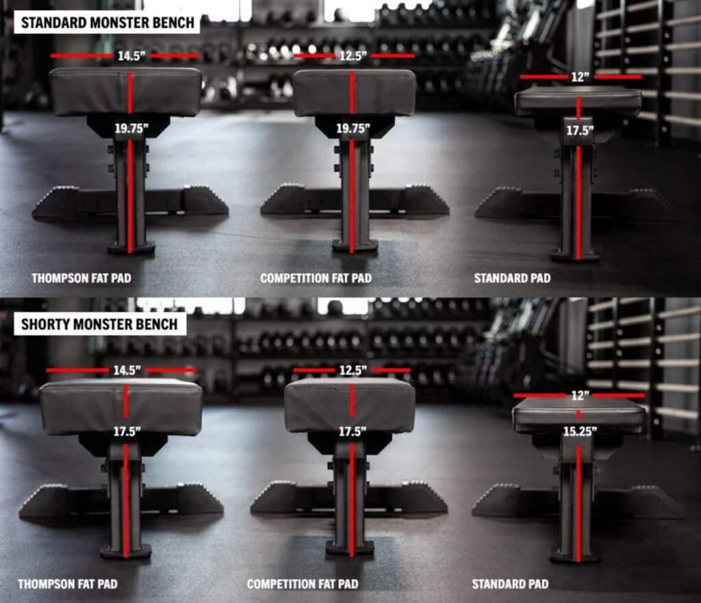 rogue fitness flat bench different pad options