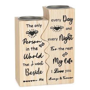 best Valentine's gifts under $10 on amazon Romadedi Wooden Kiss-Shaped Gift - Artistic Expression