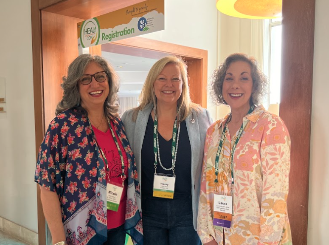 Tracey Abell, Nicole Hodson, and Laura Waldo at HEALCon 2024