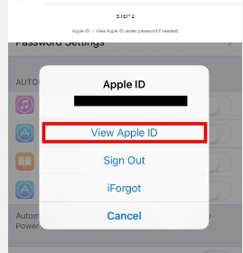 Now click on your Apple ID and tap on it to view your Apple ID