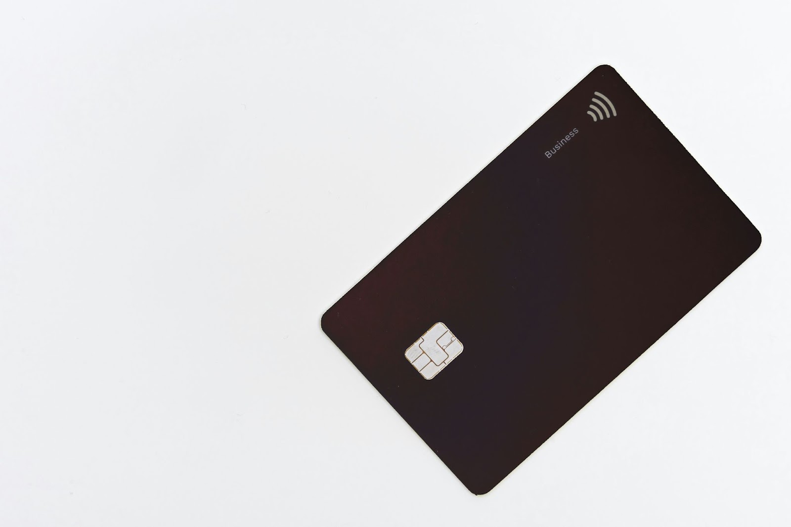 A black crypto credit card