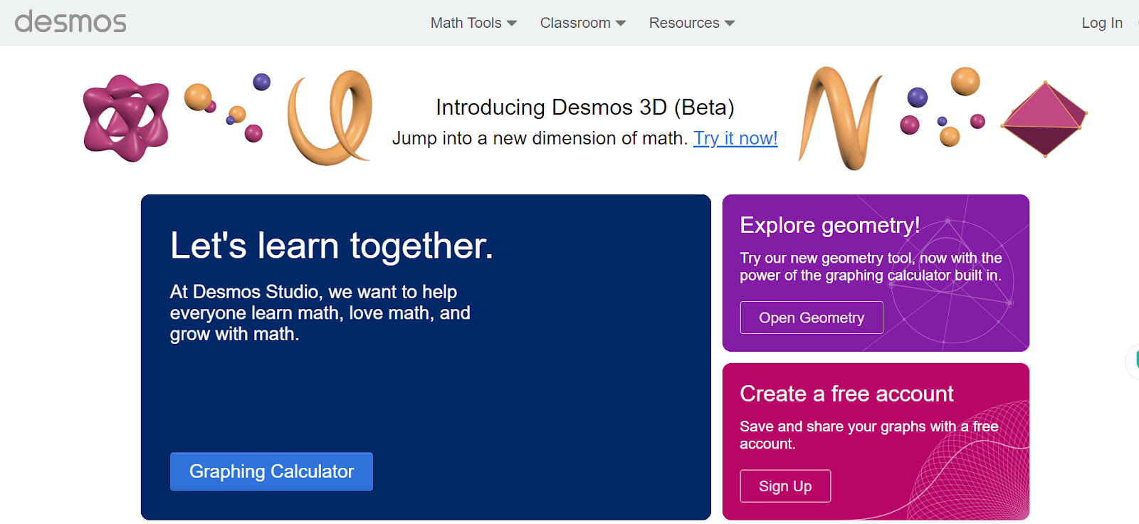 Desmos - Interactive Online Graphing Calculator and Activities