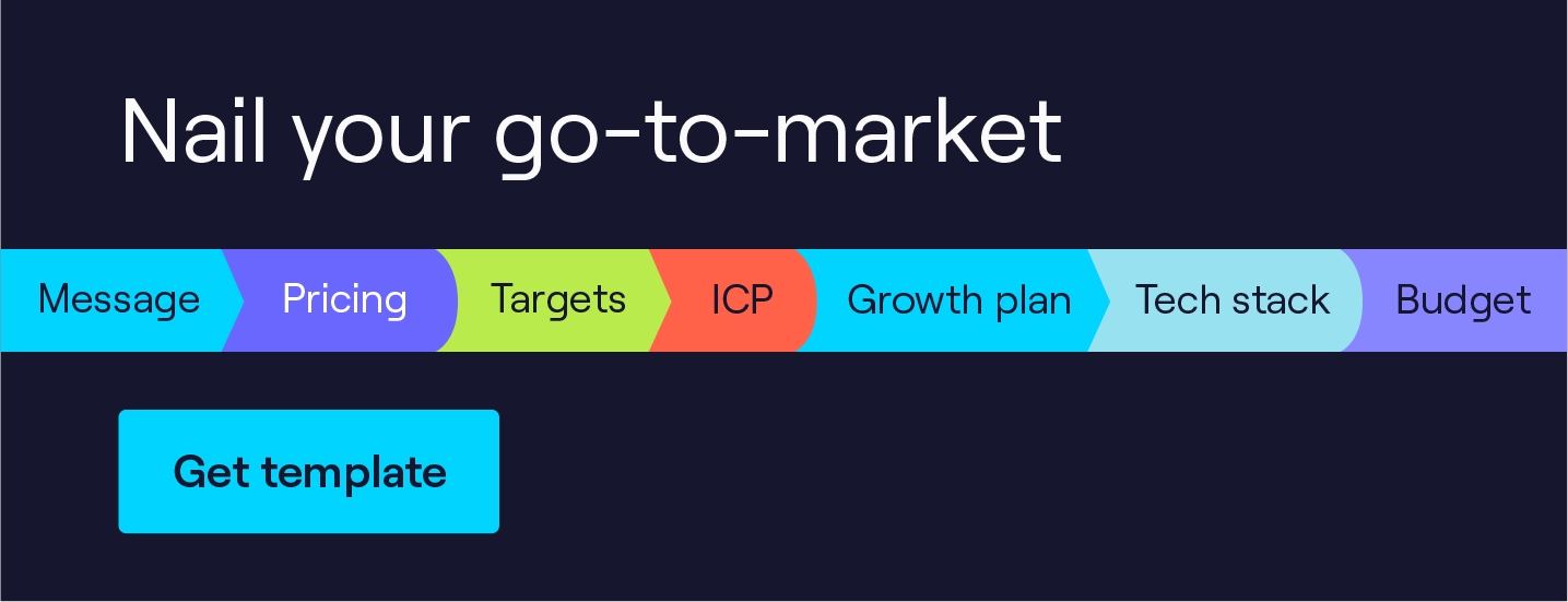 Nail your go to market strategy with this free template.