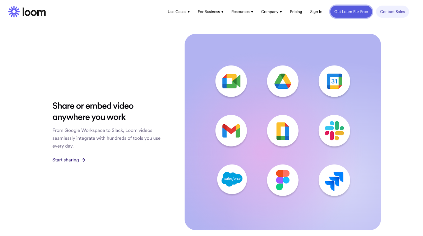 Loom: Share or embed video anywhere your work