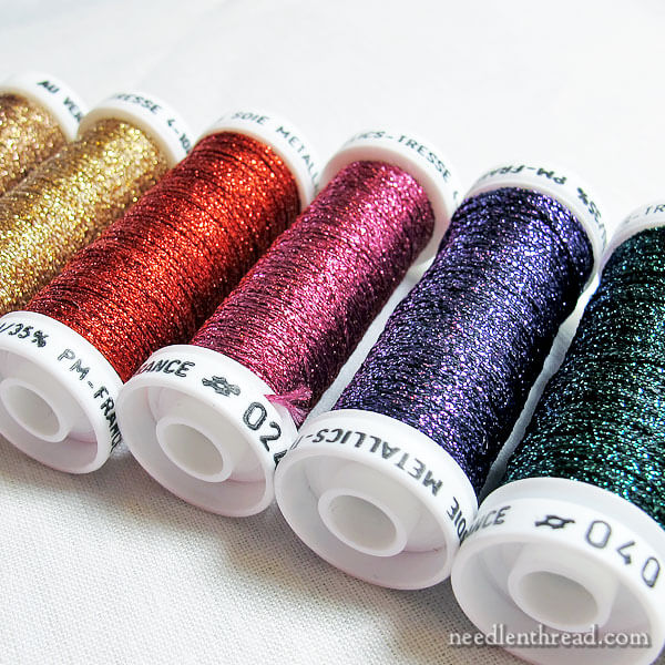 Thread Types for Embroidery - Metallic Threads