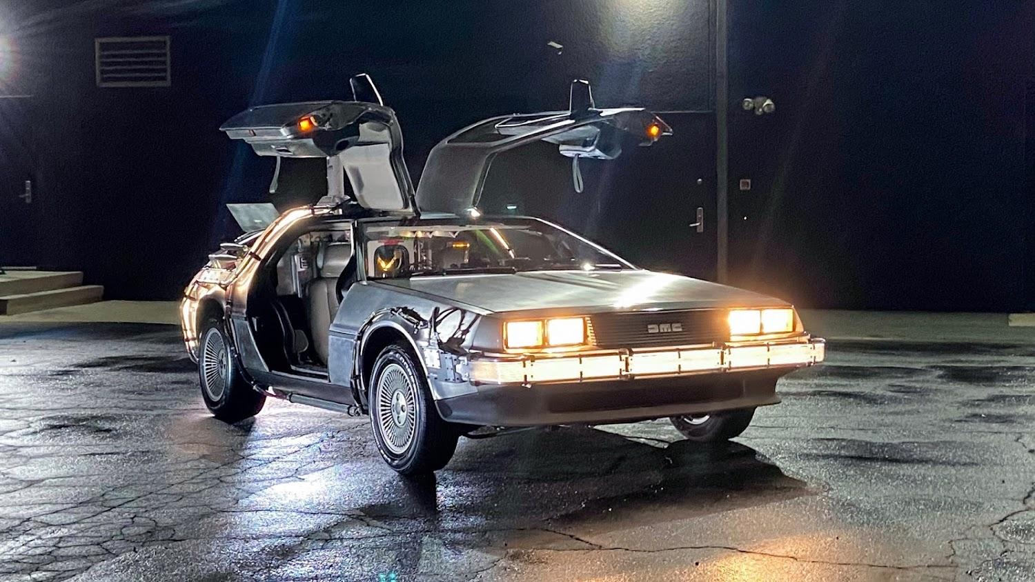 Replica 'Back to the Future' DeLorean DMC-12 on auction for charity