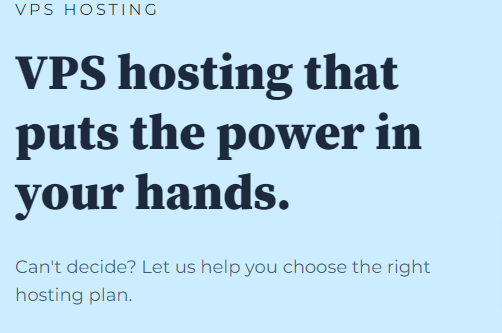 Bluehost VPS hosting