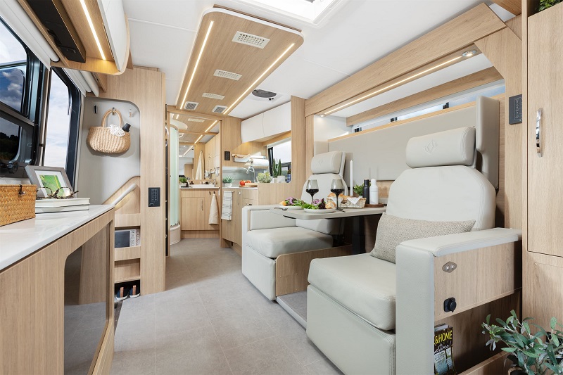  Leisure Travel Vans Wonder Rear Lounge interior