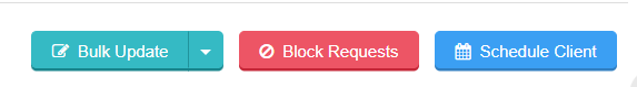 screenshot of block requests button on scheduler page