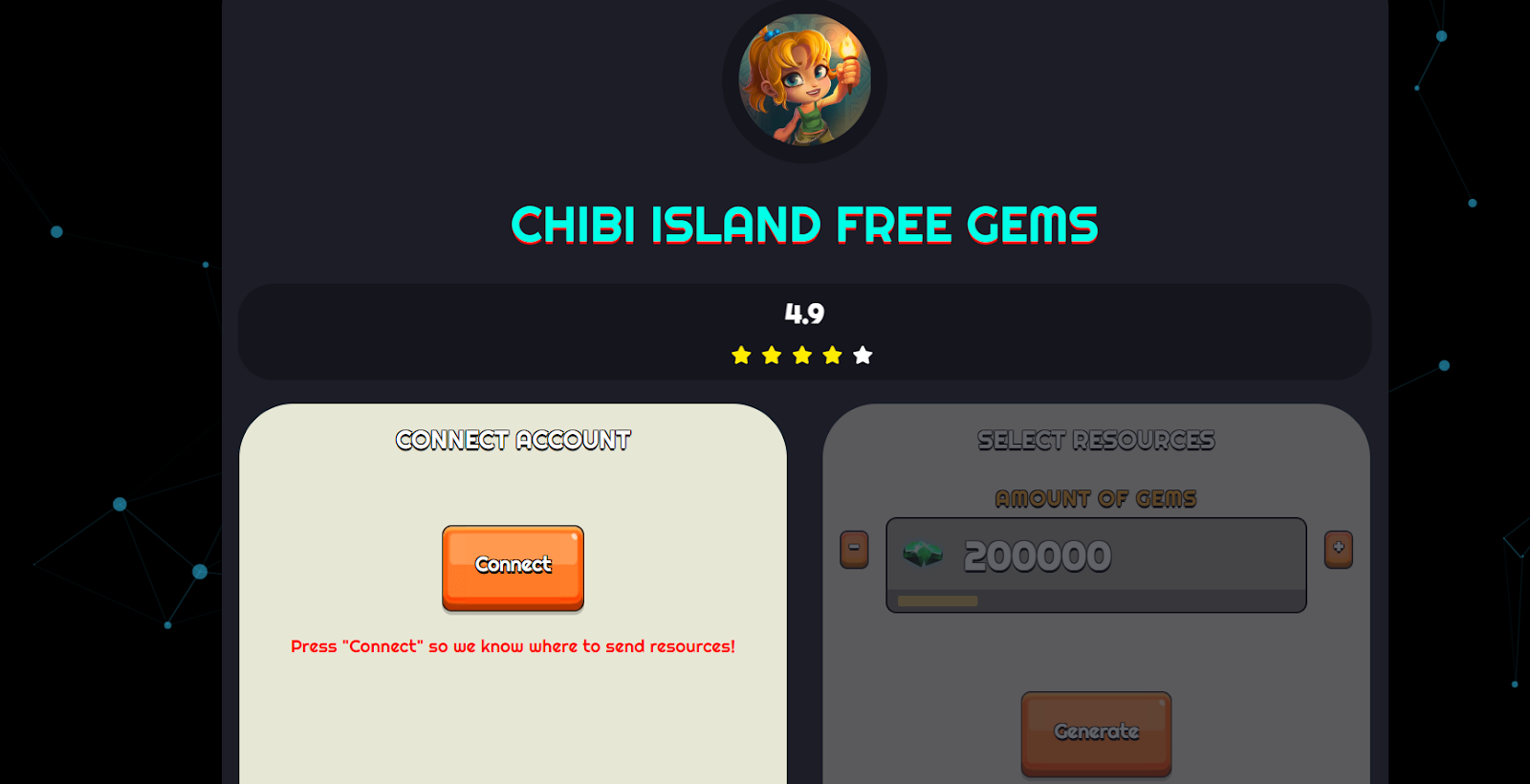 chibi island generator