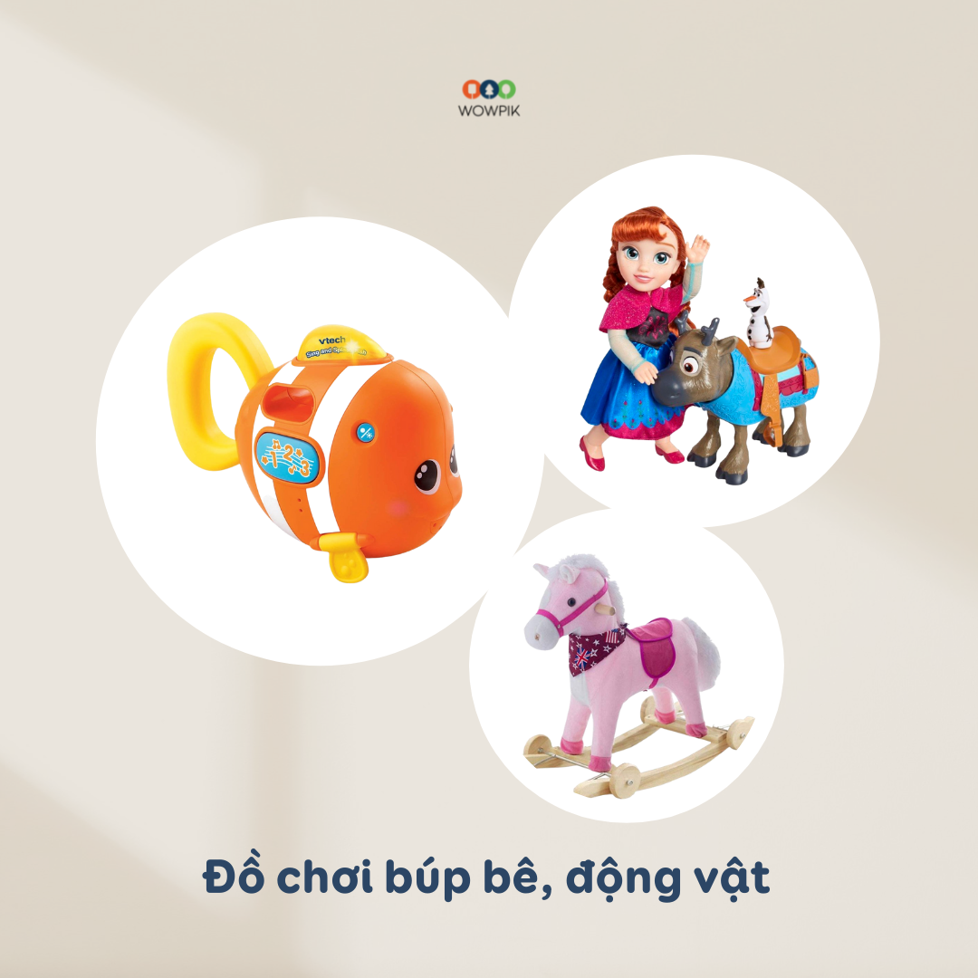 nhóm đồ chơi búp bê thú nhồi bông