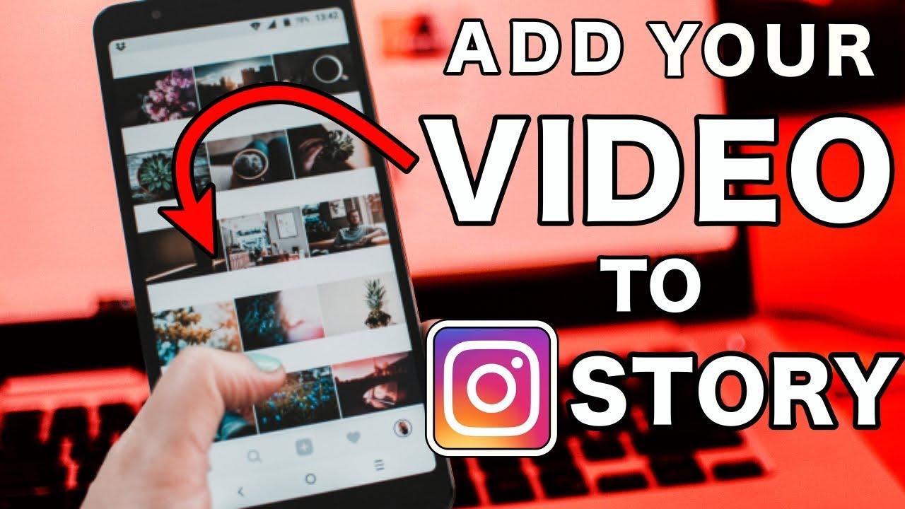 How To Add Video To Instagram Story From Library - YouTube