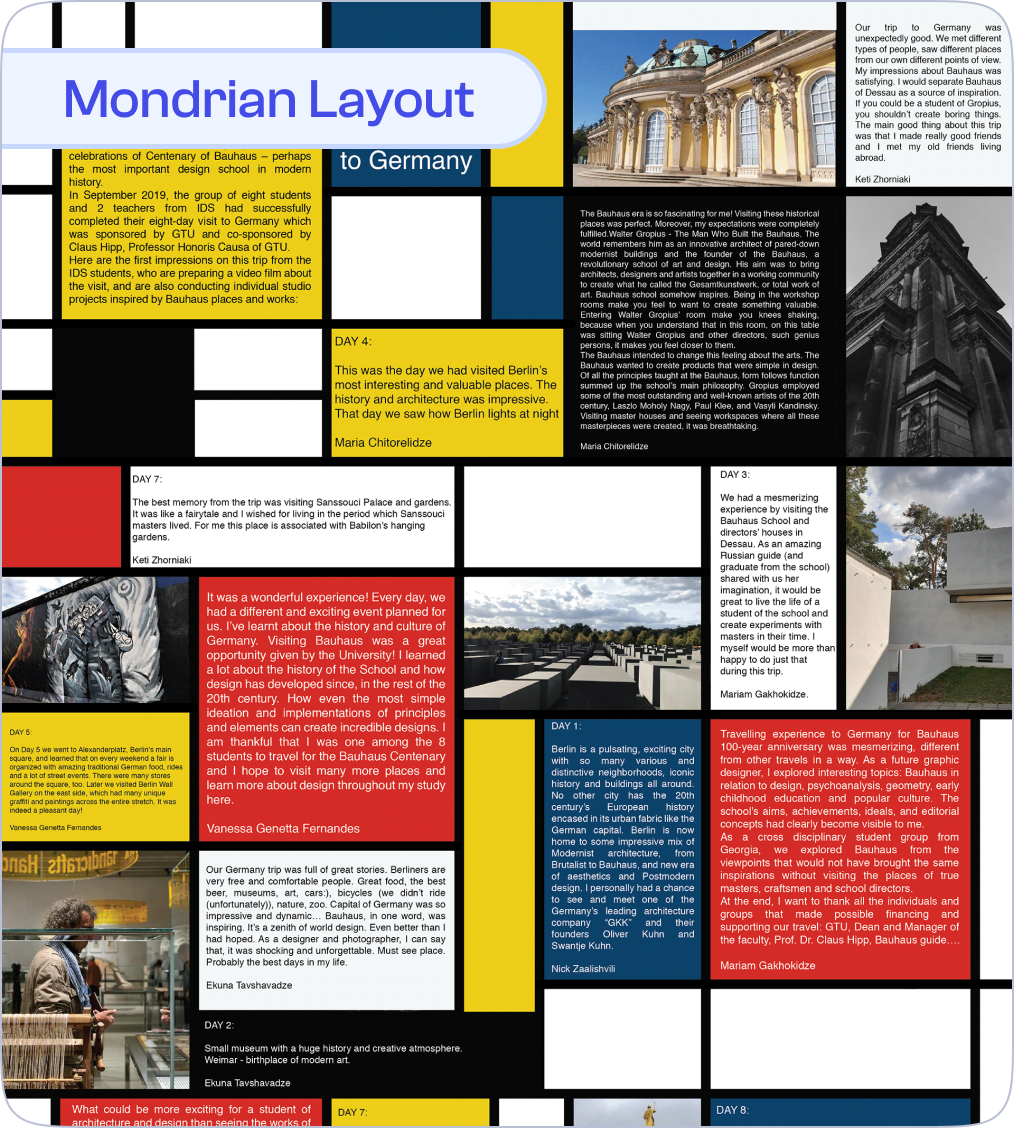 Mondrian Layout