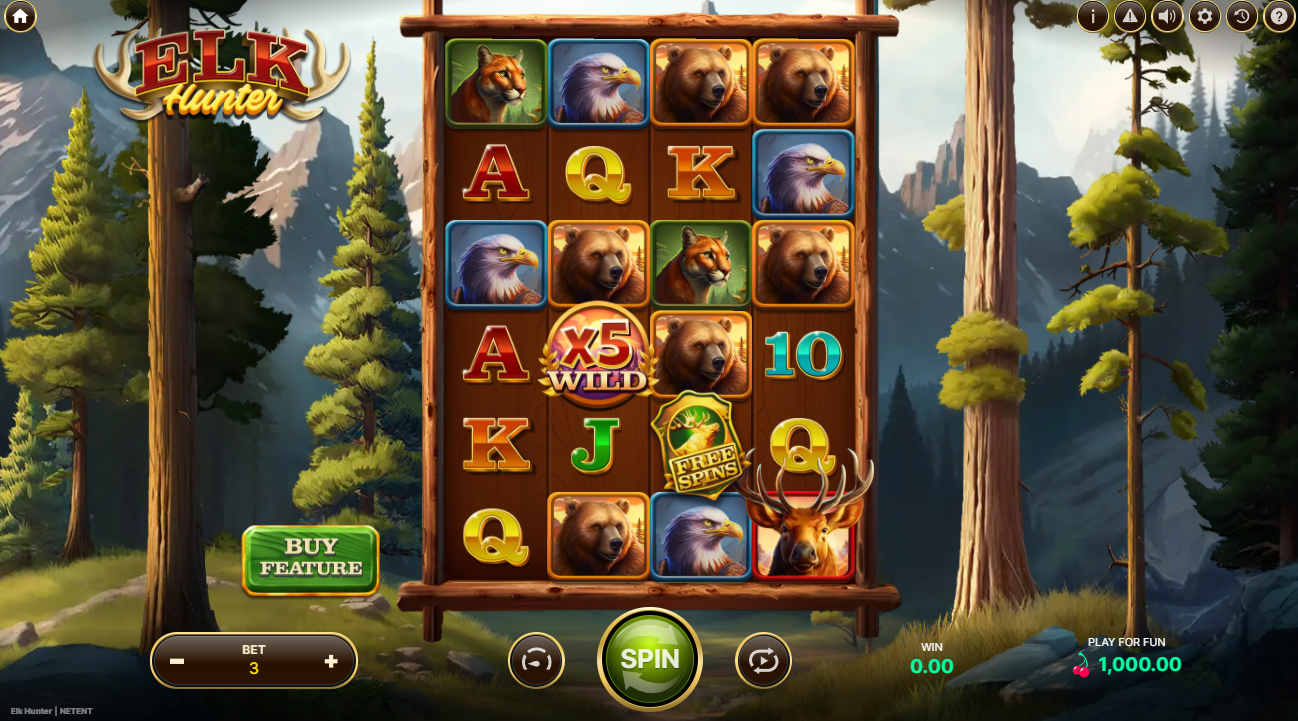 elk hunter slot screenshot by netent