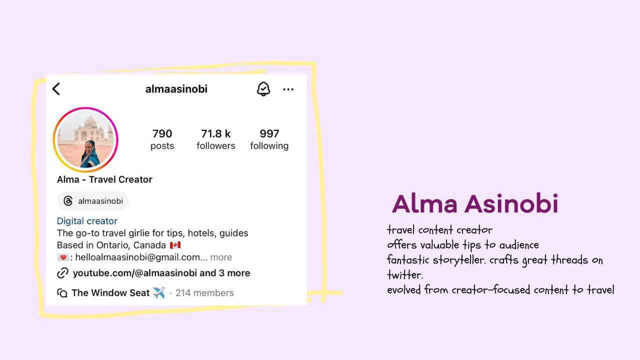 Example of Personal Brand: Alma Asinobi