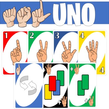 ASL UNO Style Card Game (American Sign Language) by Handy Teaching Tools