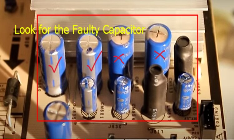 replace the capacitor