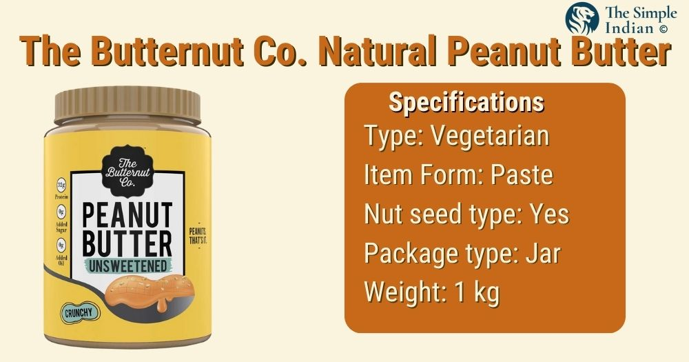 The Butternut Co. Natural Peanut Butter