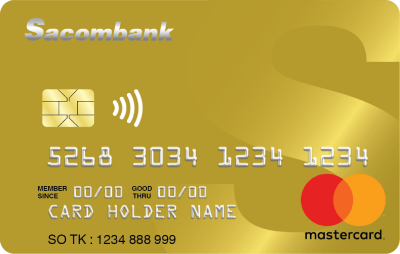 Thẻ tín dụng Sacombank Mastercard Gold