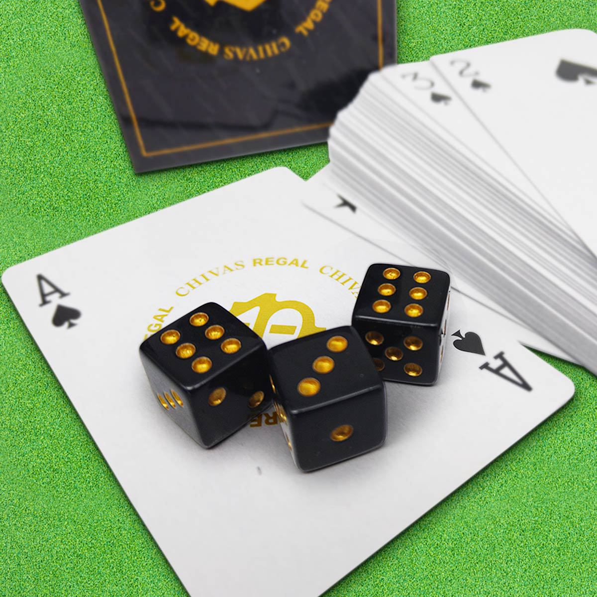 Chivas Poker Set - Customised Playing Cards & Dice