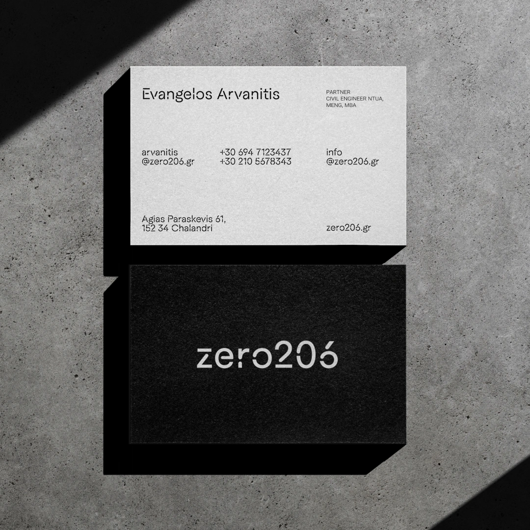 Artifact from the Revolutionizing Branding in Construction: Zero206's Visual Identity article on Abduzeedo