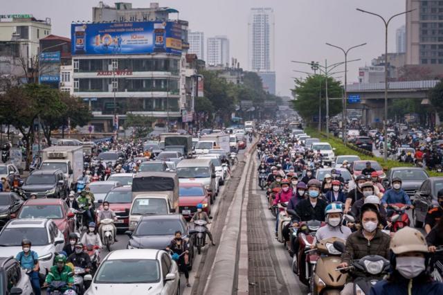 Tình trạng ùn tắc giao thông là vấn đề lâu nay của Việt Nam