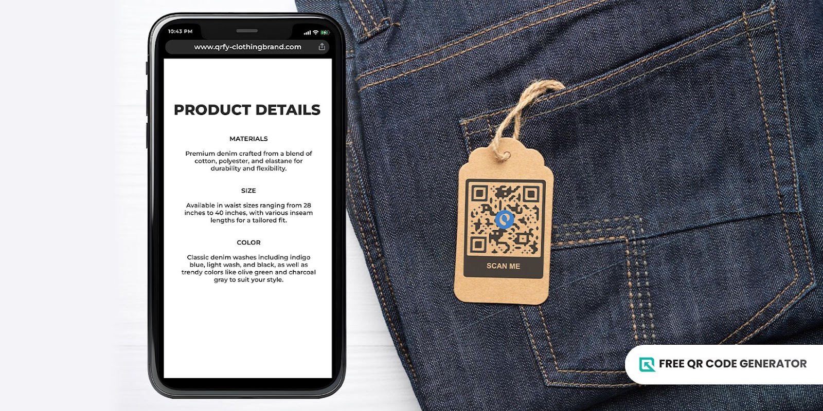 Clothing QR code for products