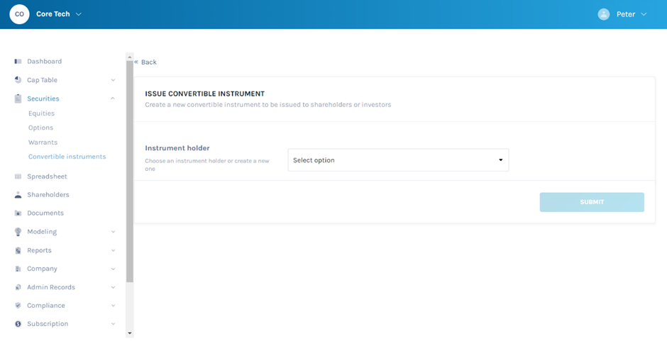 5. Milestone: Convertible Notes, Option, Warrant