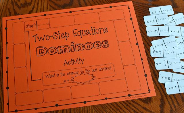 Two-Step Equations Dominoes Activity