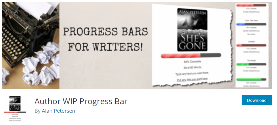 Author WIP Progress Bar