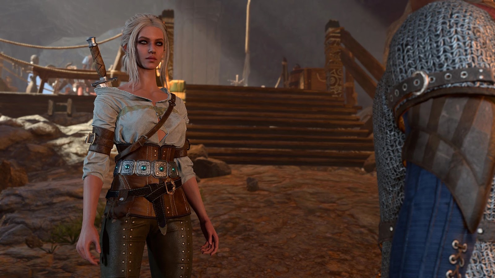 An in-game image of the Ciri's Clothes mod by wesslen on Nexus Mods. 