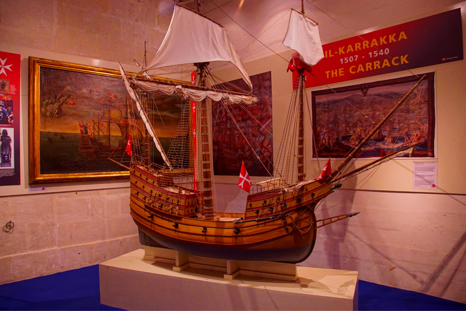 A ship model in WA Maritime Museum near Bathers Beach