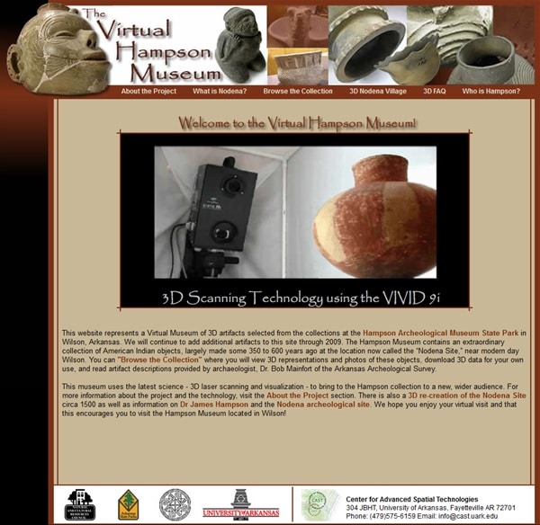 web del museo virtual Hampson