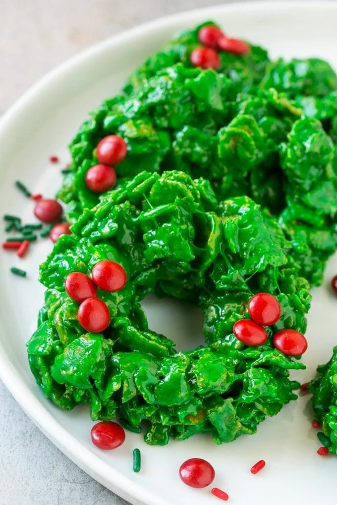 christmas wreath cookies
