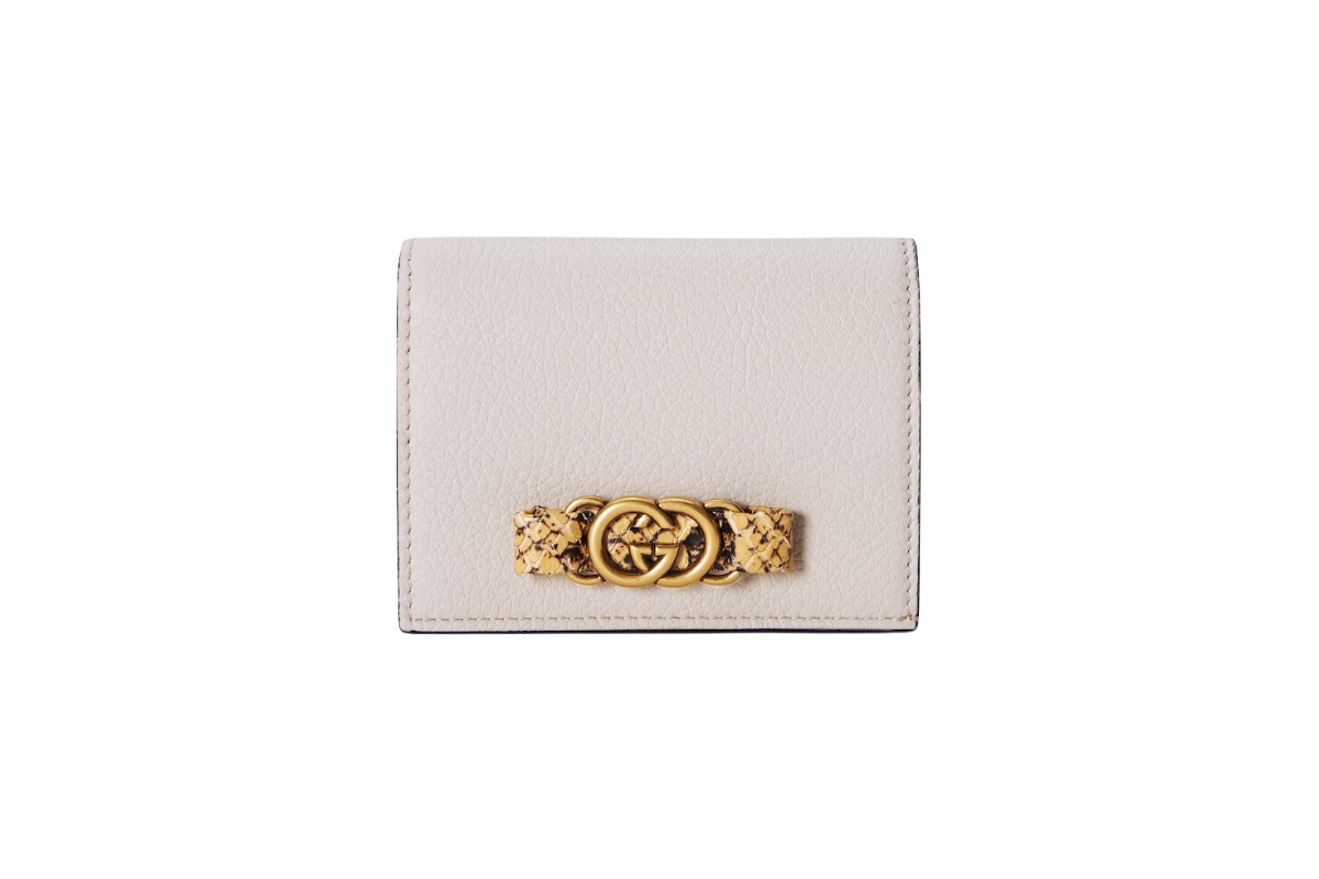 6.GUCCI WALLET WITH INTERLOCKING G PYTHON BOW 