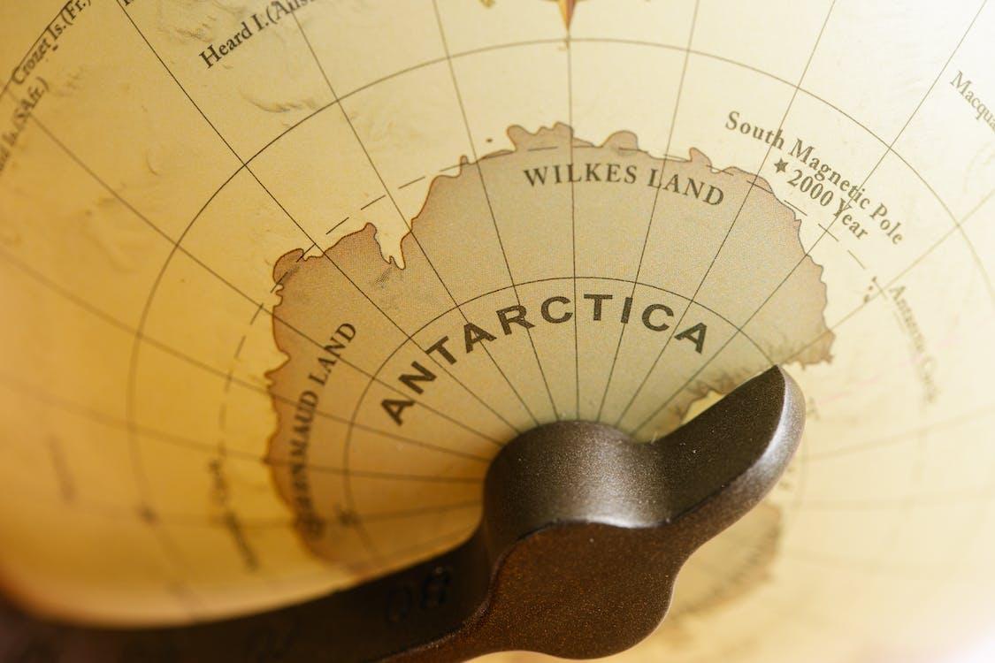 Free Close-up of Antarctica in a Globe Stock Photo