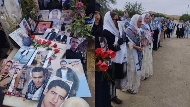 حضور مادران دادخواه کردستان بر مزار کشته‌شدگان اعتراضات سراسری ۱۴۰۱