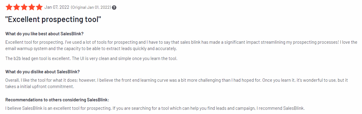 SalesBlink Review