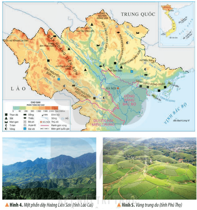 Lịch Sử và Địa Lí lớp 4 Kết nối tri thức Bài 4: Thiên nhiên vùng Trung du và miền núi Bắc Bộ
